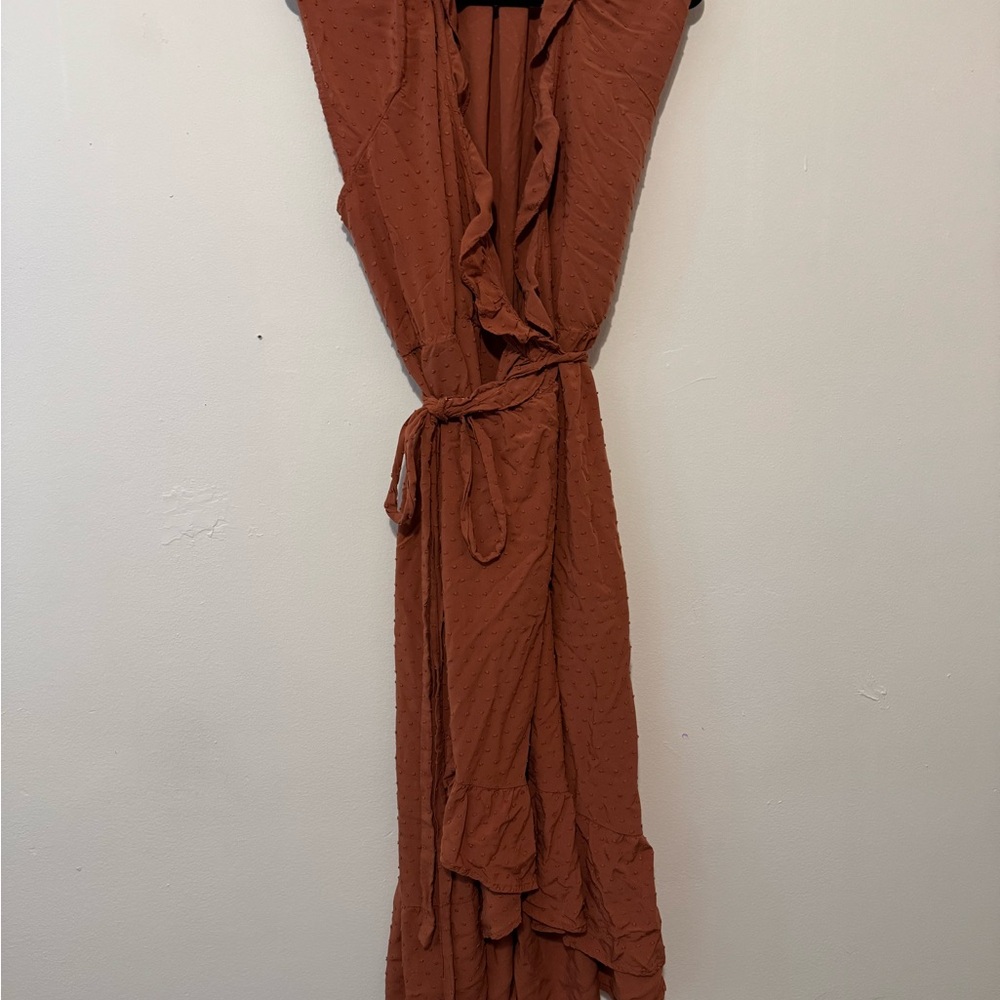 Old Navy Terracotta Midi Dress - Picture 2 of 7